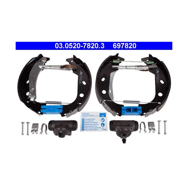 Stabdžių trinkelių komplektas ATE 03.0520-7820.3