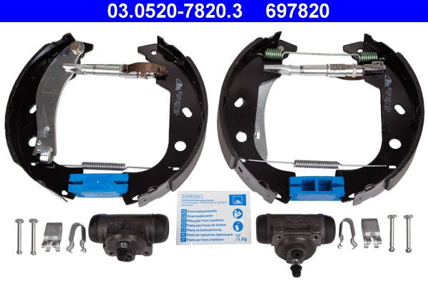 Stabdžių trinkelių komplektas ATE 03.0520-7820.3