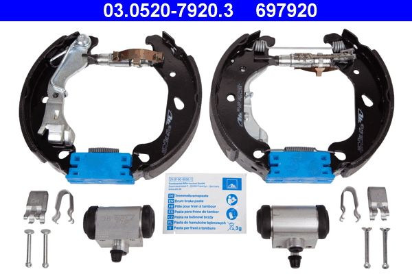 Stabdžių trinkelių komplektas ATE 03.0520-7920.3
