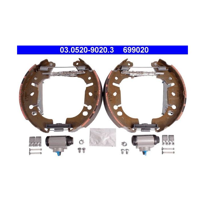 Stabdžių trinkelių komplektas ATE 03.0520-9020.3