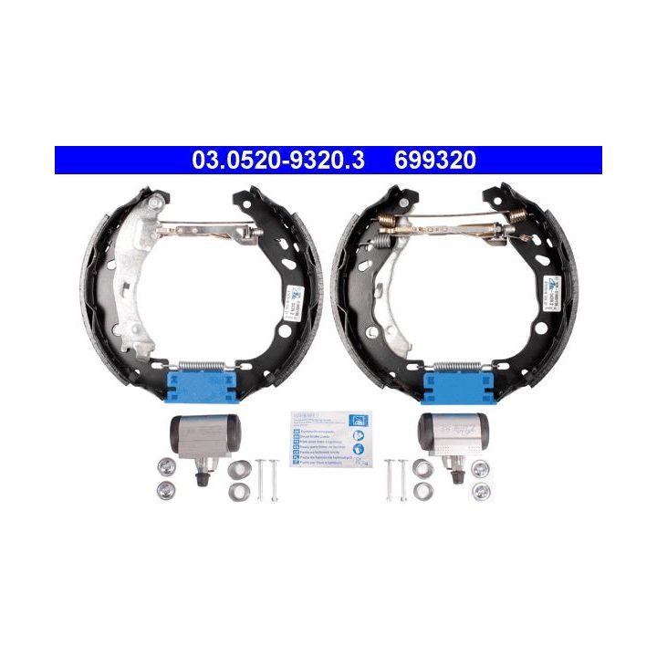 Stabdžių trinkelių komplektas ATE 03.0520-9320.3