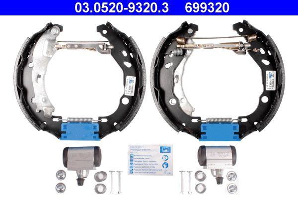 Stabdžių trinkelių komplektas ATE 03.0520-9320.3
