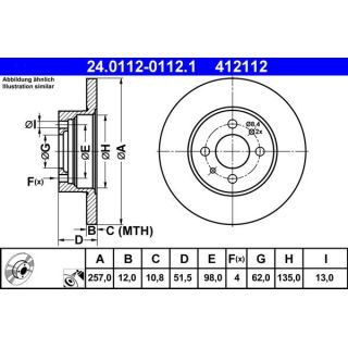 Stabdžių diskas ATE 24.0112-0112.1