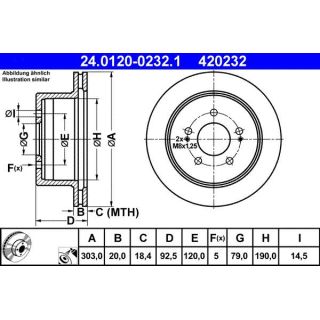 Stabdžių diskas ATE 24.0120-0232.1