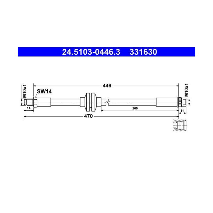 Stabdžių žarnelė ATE 24.5103-0446.3