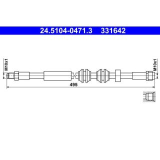 Stabdžių žarnelė ATE 24.5104-0471.3