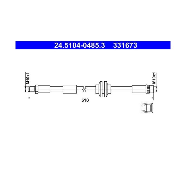 Stabdžių žarnelė ATE 24.5104-0485.3