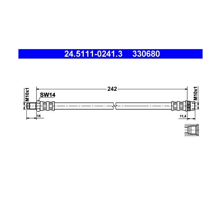Stabdžių žarnelė ATE 24.5111-0241.3