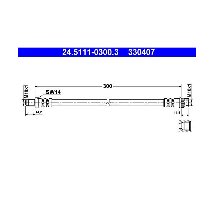 Stabdžių žarnelė ATE 24.5111-0300.3