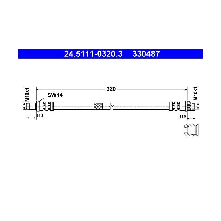 Stabdžių žarnelė ATE 24.5111-0320.3