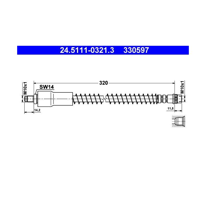 Stabdžių žarnelė ATE 24.5111-0321.3