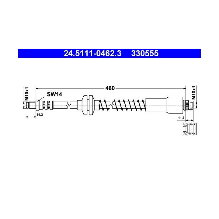 Stabdžių žarnelė ATE 24.5111-0462.3