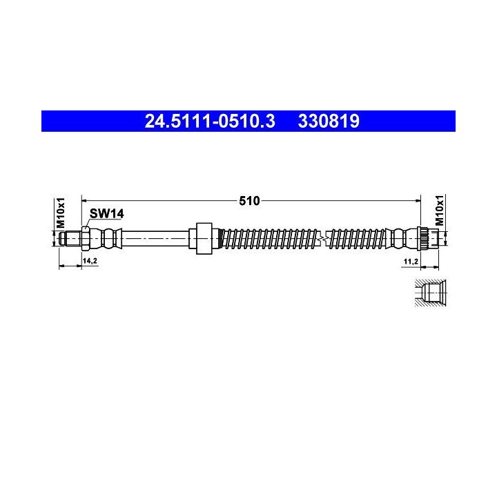 Stabdžių žarnelė ATE 24.5111-0510.3