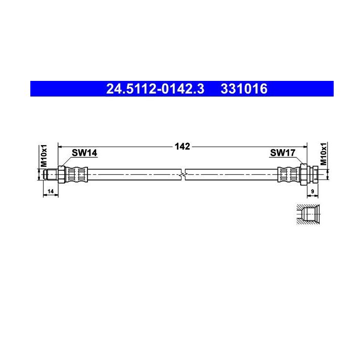 Stabdžių žarnelė ATE 24.5112-0142.3