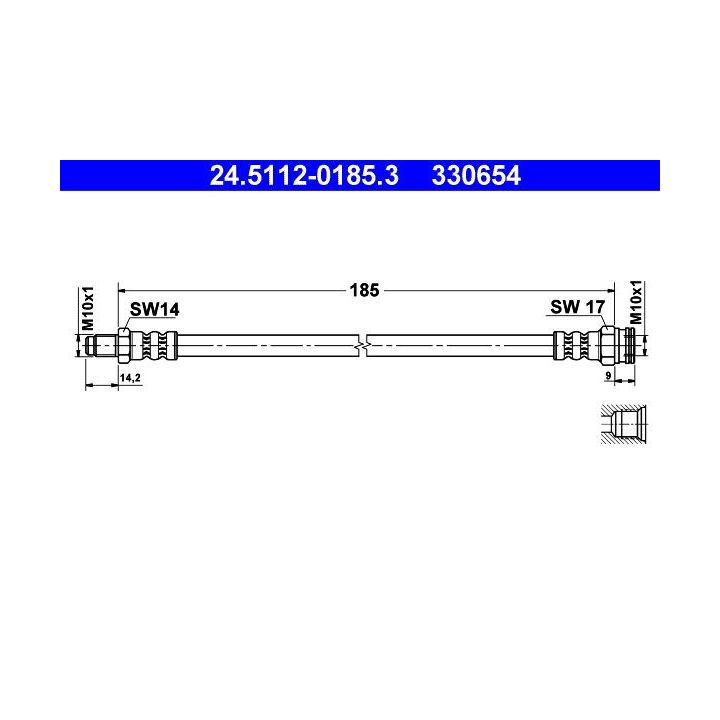 Stabdžių žarnelė ATE 24.5112-0185.3