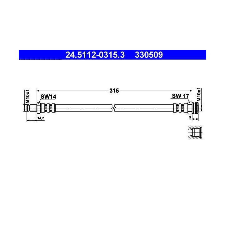 Stabdžių žarnelė ATE 24.5112-0315.3