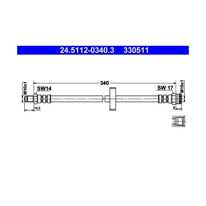 Stabdžių žarnelė ATE 24.5112-0340.3