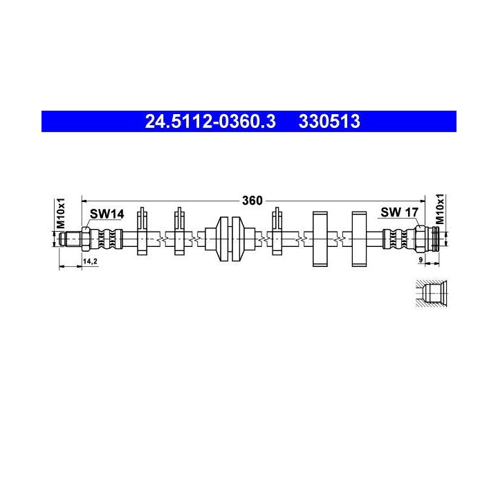Stabdžių žarnelė ATE 24.5112-0360.3