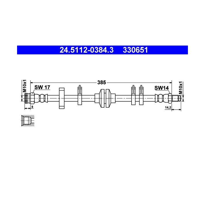 Stabdžių žarnelė ATE 24.5112-0384.3