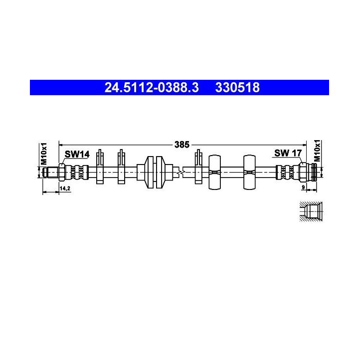 Stabdžių žarnelė ATE 24.5112-0388.3