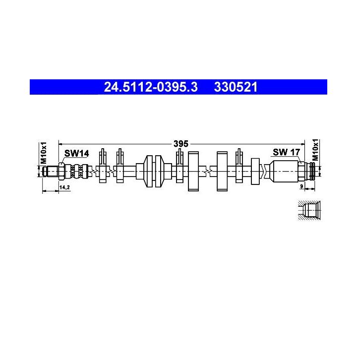 Stabdžių žarnelė ATE 24.5112-0395.3