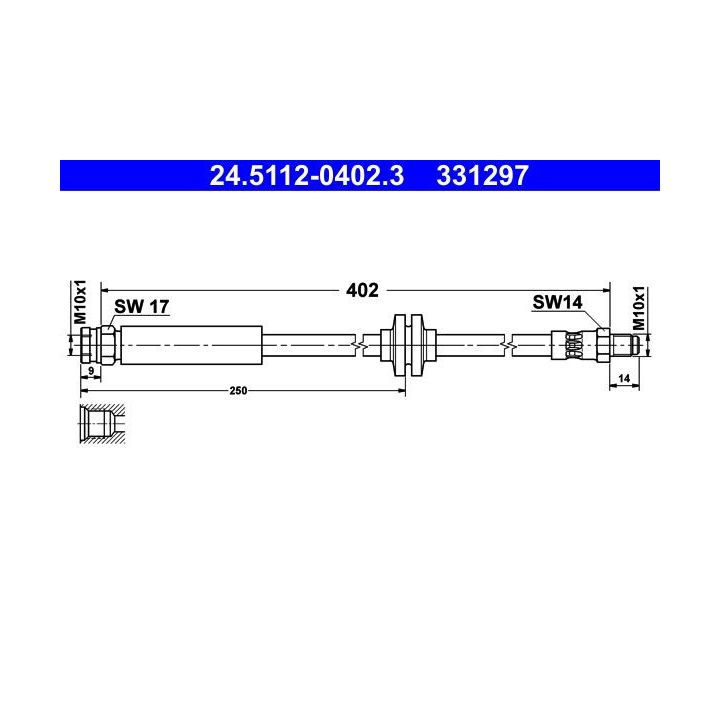 Stabdžių žarnelė ATE 24.5112-0402.3