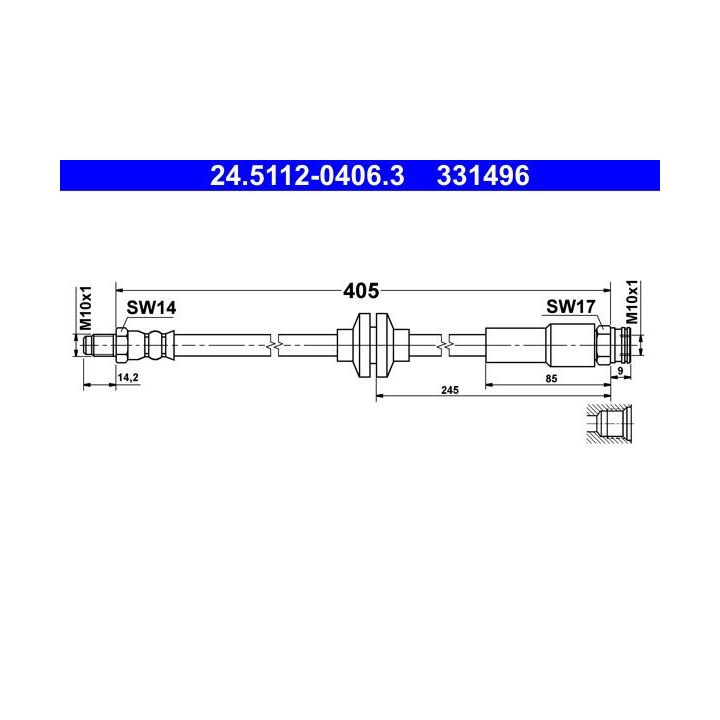 Stabdžių žarnelė ATE 24.5112-0406.3