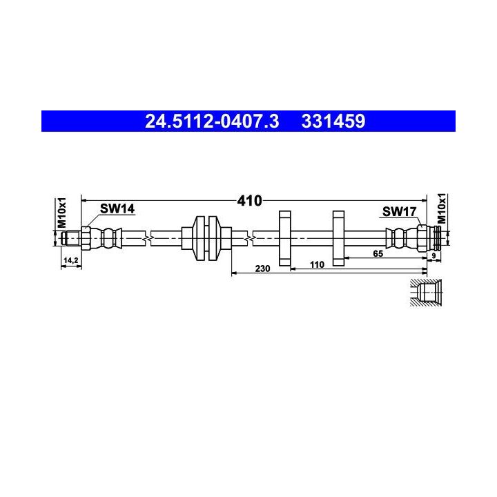 Stabdžių žarnelė ATE 24.5112-0407.3