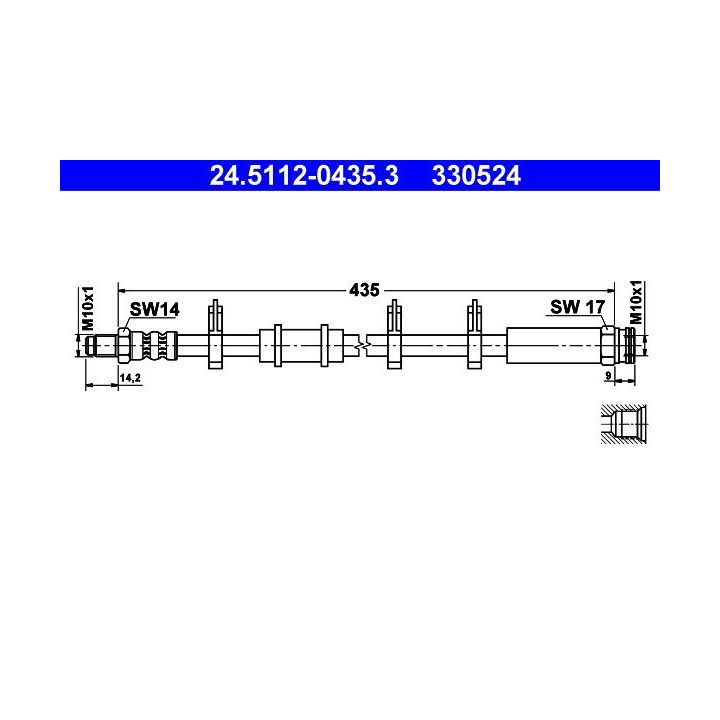 Stabdžių žarnelė ATE 24.5112-0435.3