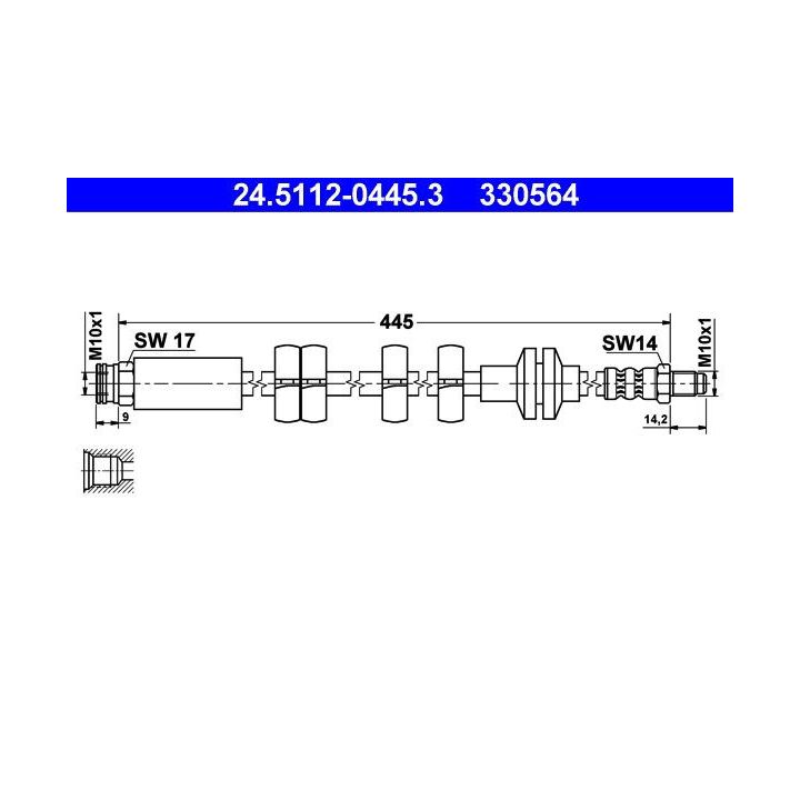 Stabdžių žarnelė ATE 24.5112-0445.3