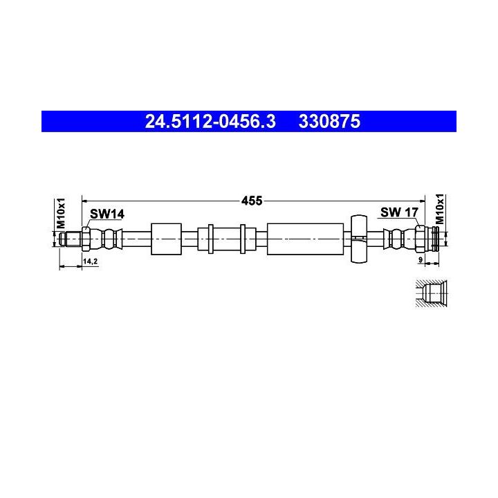 Stabdžių žarnelė ATE 24.5112-0456.3