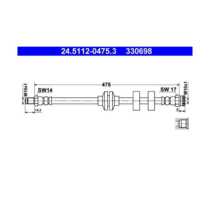 Stabdžių žarnelė ATE 24.5112-0475.3
