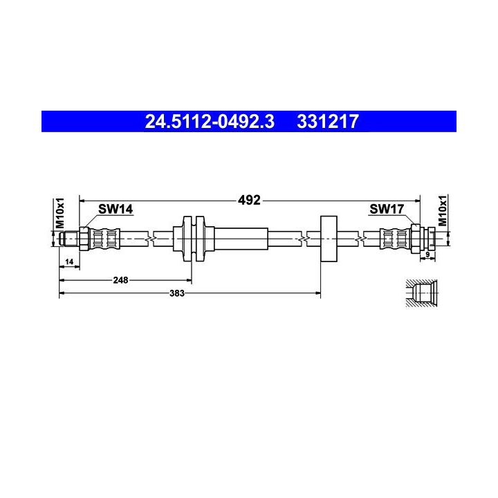 Stabdžių žarnelė ATE 24.5112-0492.3