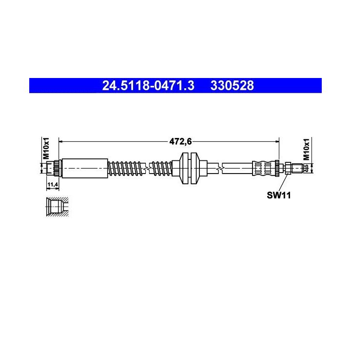 Stabdžių žarnelė ATE 24.5118-0471.3