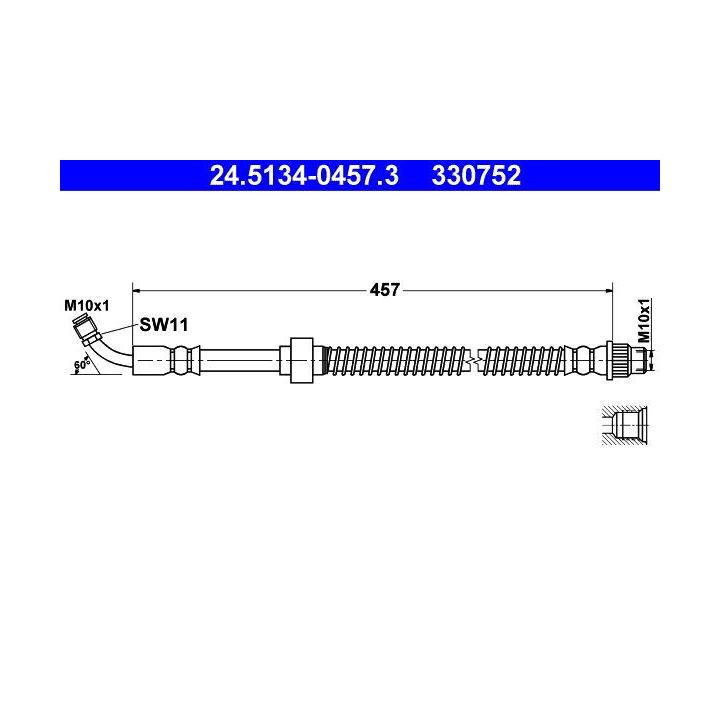 Stabdžių žarnelė ATE 24.5134-0457.3