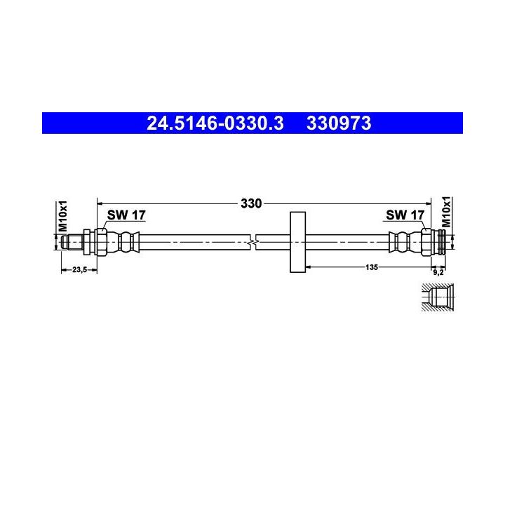 Stabdžių žarnelė ATE 24.5146-0330.3