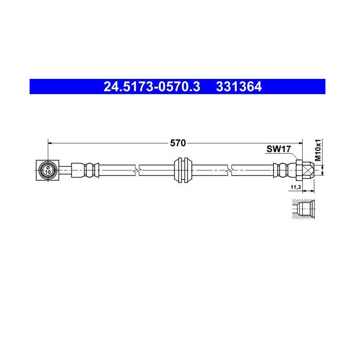 Stabdžių žarnelė ATE 24.5173-0570.3