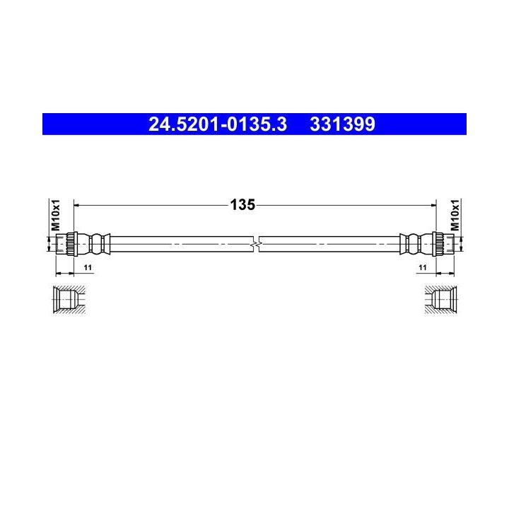 Stabdžių žarnelė ATE 24.5201-0135.3
