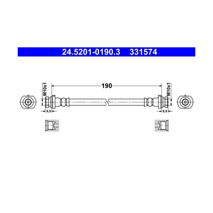 Stabdžių žarnelė ATE 24.5201-0190.3