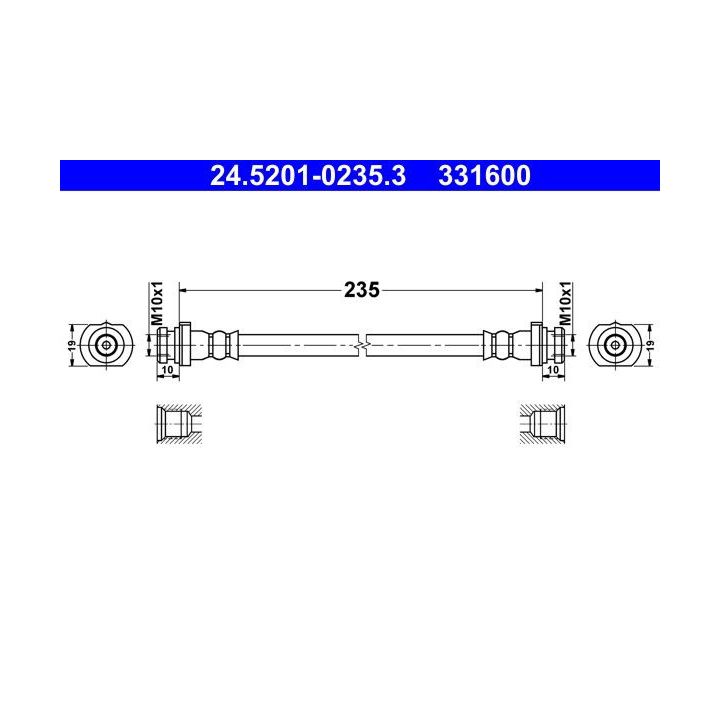 Stabdžių žarnelė ATE 24.5201-0235.3