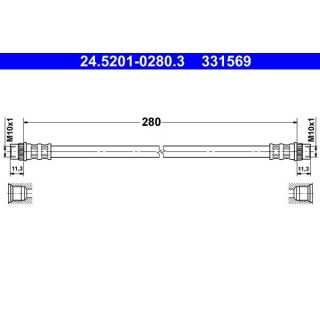 Stabdžių žarnelė ATE 24.5201-0280.3