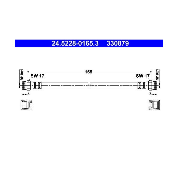 Stabdžių žarnelė ATE 24.5228-0165.3