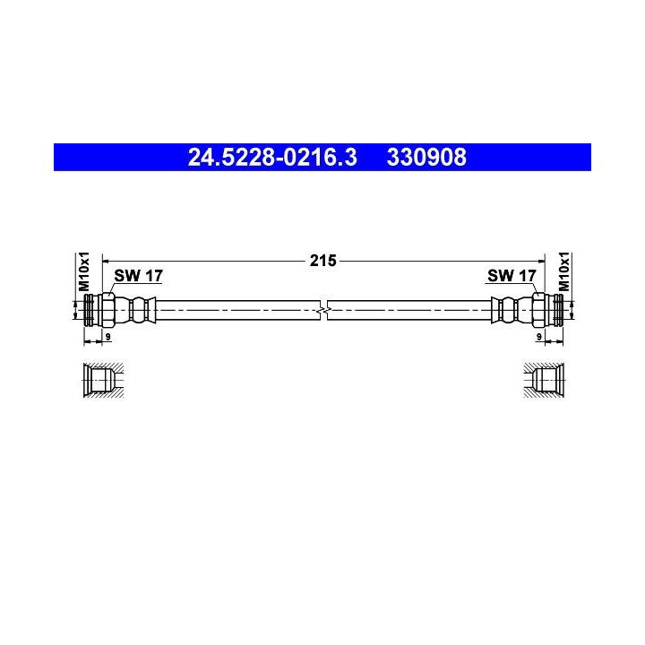 Stabdžių žarnelė ATE 24.5228-0216.3