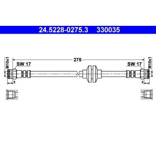 Stabdžių žarnelė ATE 24.5228-0275.3