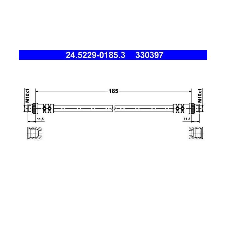 Stabdžių žarnelė ATE 24.5229-0185.3