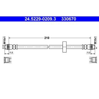 Stabdžių žarnelė ATE 24.5229-0209.3