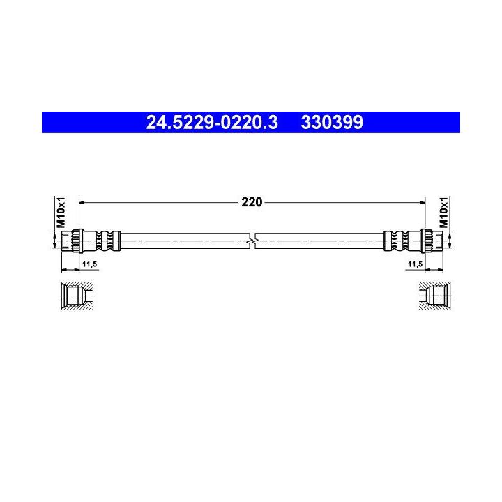 Stabdžių žarnelė ATE 24.5229-0220.3