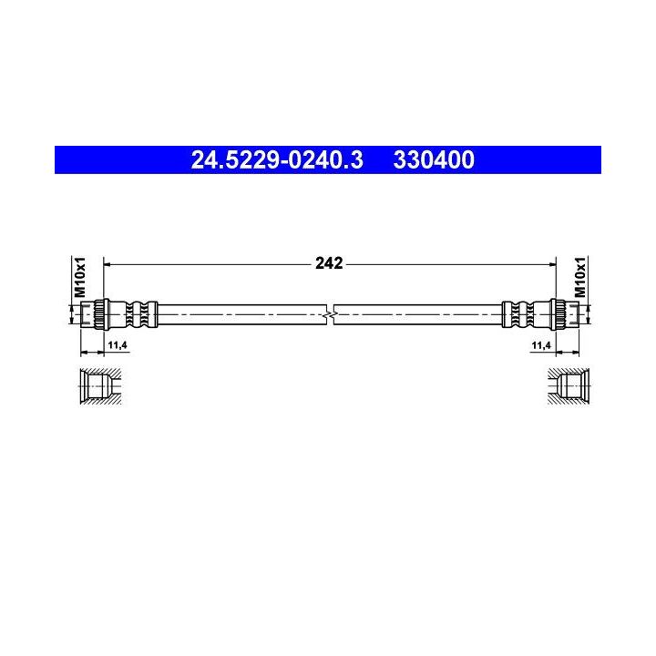 Stabdžių žarnelė ATE 24.5229-0240.3