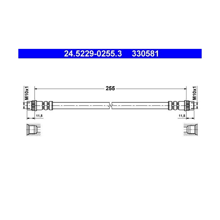 Stabdžių žarnelė ATE 24.5229-0255.3
