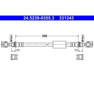 Stabdžių žarnelė ATE 24.5239-0355.3